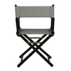 18'' Director's Chair Black Frame-Gray Canvas - Casual Home