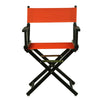 18'' Director's Chair Black Frame-Orange Canvas - Casual Home