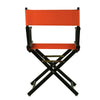 18'' Director's Chair Black Frame-Orange Canvas - Casual Home