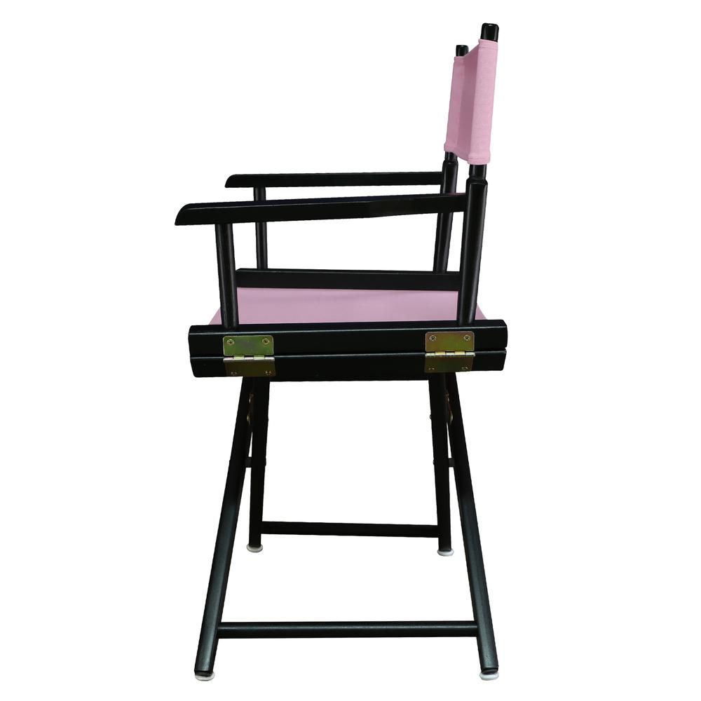18'' Director's Chair Black Frame-Pink Canvas - Casual Home