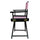 18'' Director's Chair Black Frame-Pink Canvas - Casual Home