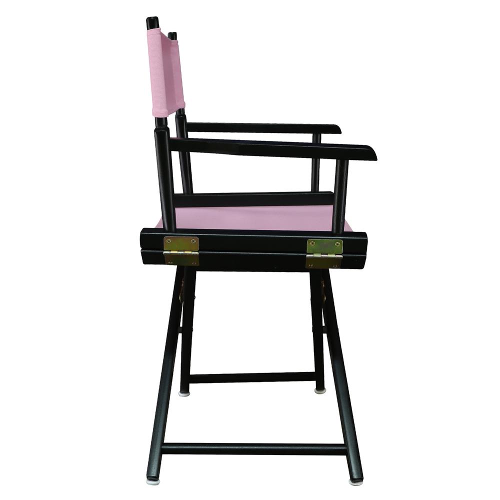 18'' Director's Chair Black Frame-Pink Canvas - Casual Home