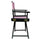 18'' Director's Chair Black Frame-Pink Canvas - Casual Home