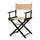 18'' Director's Chair Black Frame-Tan Canvas - Casual Home