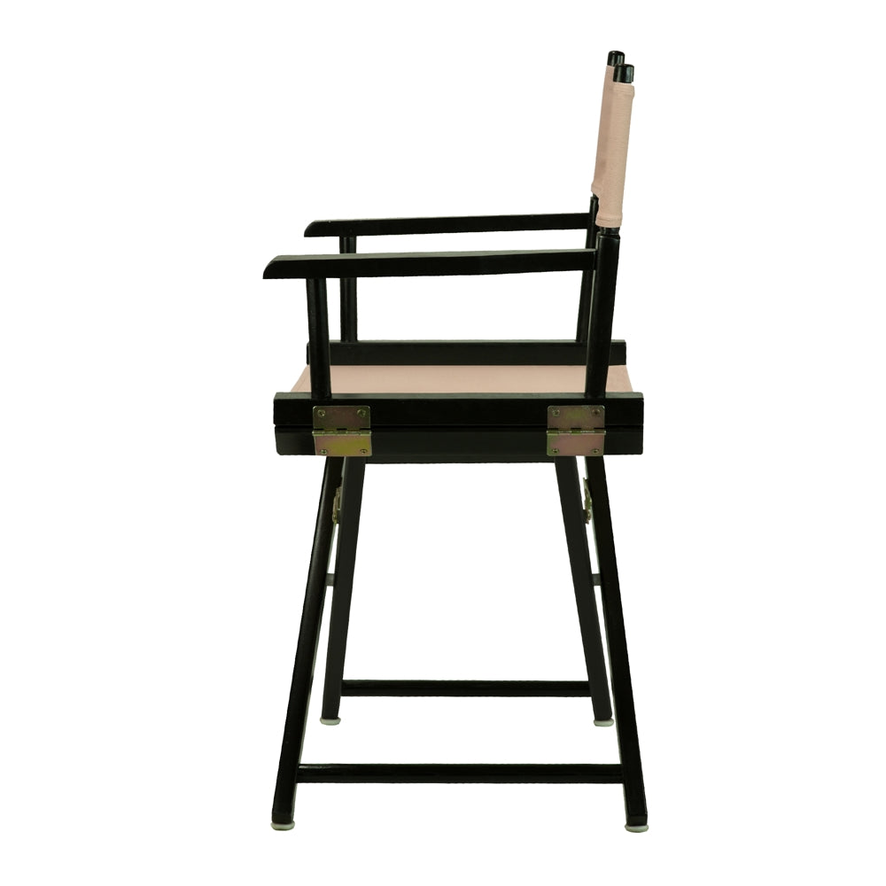 18'' Director's Chair Black Frame-Tan Canvas - Casual Home