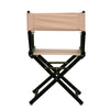 18'' Director's Chair Black Frame-Tan Canvas - Casual Home