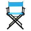 18'' Director's Chair Black Frame-Turquoise Canvas - Casual Home
