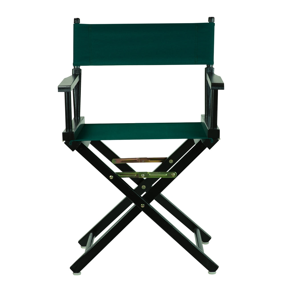 18'' Director's Chair Black Frame-Hunter Green Canvas - Casual Home