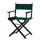 18'' Director's Chair Black Frame-Hunter Green Canvas - Casual Home
