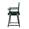 18'' Director's Chair Black Frame-Hunter Green Canvas - Casual Home