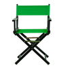 18'' Director's Chair Black Frame-Green Canvas - Casual Home