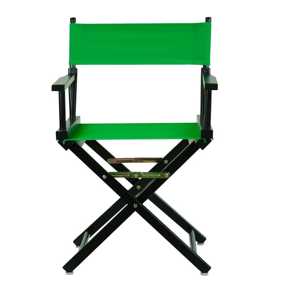 18'' Director's Chair Black Frame-Green Canvas - Casual Home