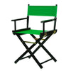 18'' Director's Chair Black Frame-Green Canvas - Casual Home