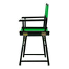18'' Director's Chair Black Frame-Green Canvas - Casual Home