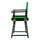 18'' Director's Chair Black Frame-Green Canvas - Casual Home