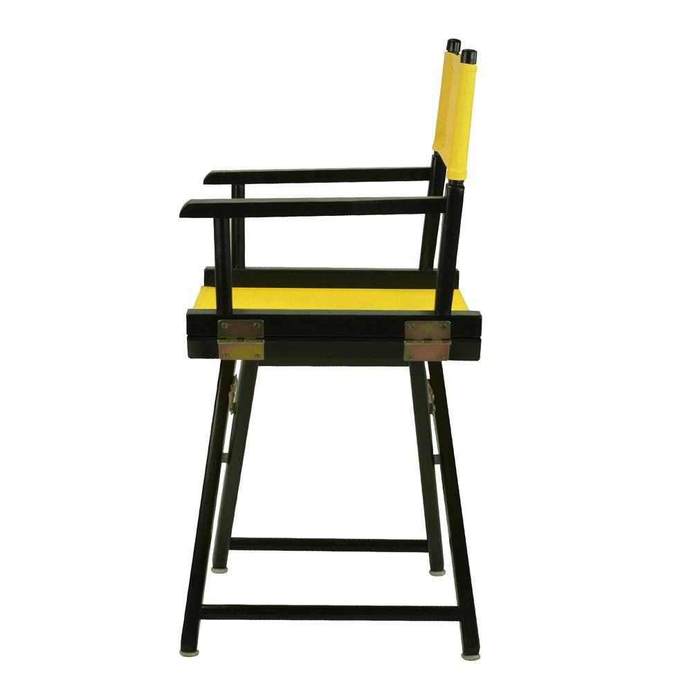 18'' Director's Chair Black Frame-Gold Canvas - Casual Home