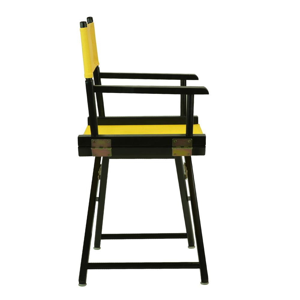 18'' Director's Chair Black Frame-Gold Canvas - Casual Home
