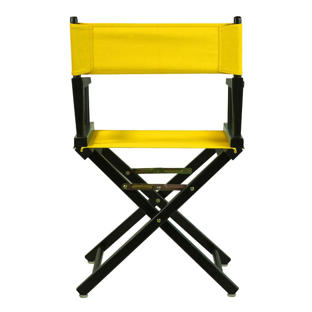 18'' Director's Chair Black Frame-Gold Canvas - Casual Home