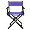 18'' Director's Chair Black Frame-Purple Canvas - Casual Home