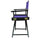 18'' Director's Chair Black Frame-Purple Canvas - Casual Home