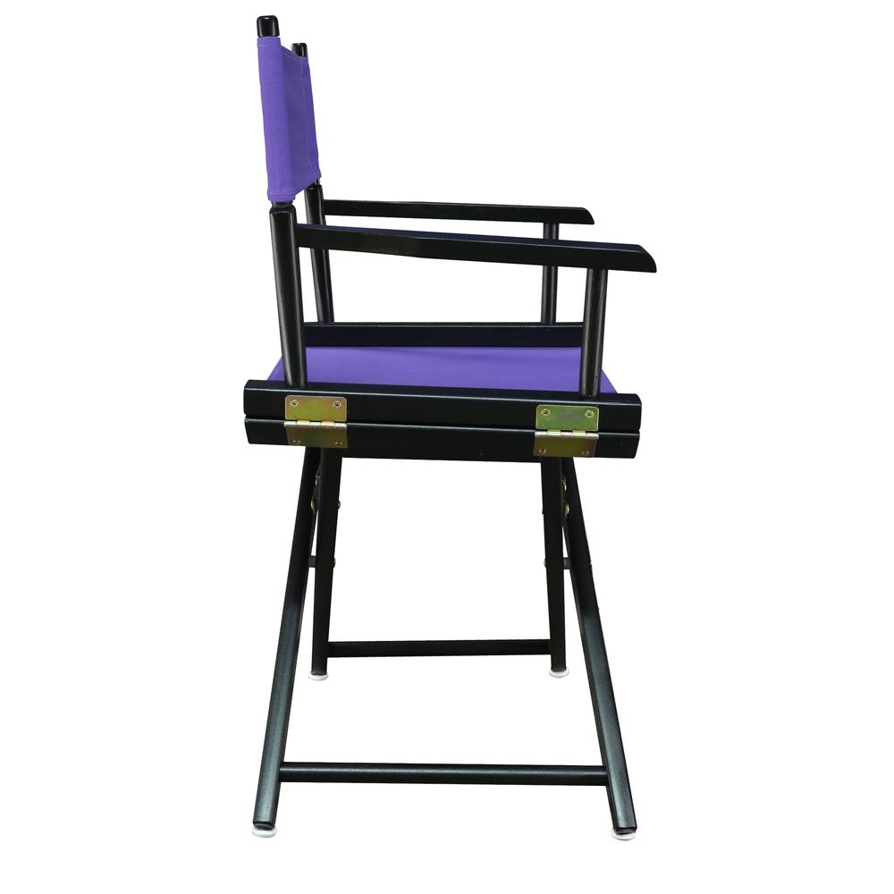 18'' Director's Chair Black Frame-Purple Canvas - Casual Home