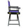 18'' Director's Chair Black Frame-Purple Canvas - Casual Home