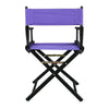 18'' Director's Chair Black Frame-Purple Canvas - Casual Home