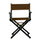 18'' Director's Chair Black Frame-Brown Canvas - Casual Home