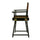 18'' Director's Chair Black Frame-Brown Canvas - Casual Home