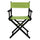 18'' Director's Chair Black Frame-Lime Green Canvas - Casual Home