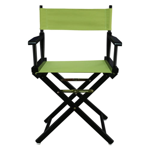 18'' Director's Chair Black Frame-Lime Green Canvas - Casual Home