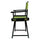 18'' Director's Chair Black Frame-Lime Green Canvas - Casual Home