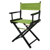 18'' Director's Chair Black Frame-Lime Green Canvas - Casual Home