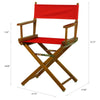 18'' Director's Chair Honey Oak Frame-Red Canvas - Casual Home