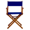 18'' Director's Chair Honey Oak Frame-Royal Blue Canvas - Casual Home