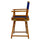 18'' Director's Chair Honey Oak Frame-Royal Blue Canvas - Casual Home