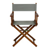 18'' Director's Chair Honey Oak Frame-Gray Canvas - Casual Home