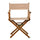 18'' Director's Chair Honey Oak Frame-Tan Canvas - Casual Home
