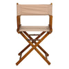 18'' Director's Chair Honey Oak Frame-Tan Canvas - Casual Home