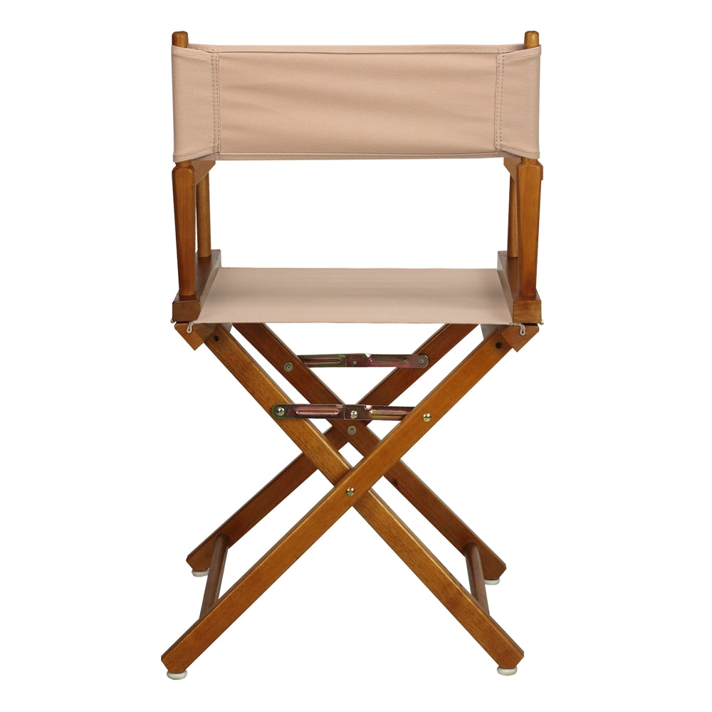 18'' Director's Chair Honey Oak Frame-Tan Canvas - Casual Home