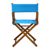18'' Director's Chair Honey Oak Frame-Turquoise Canvas - Casual Home