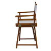 18'' Director's Chair Honey Oak Frame-White Canvas - Casual Home
