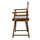 18'' Director's Chair Honey Oak Frame-White Canvas - Casual Home