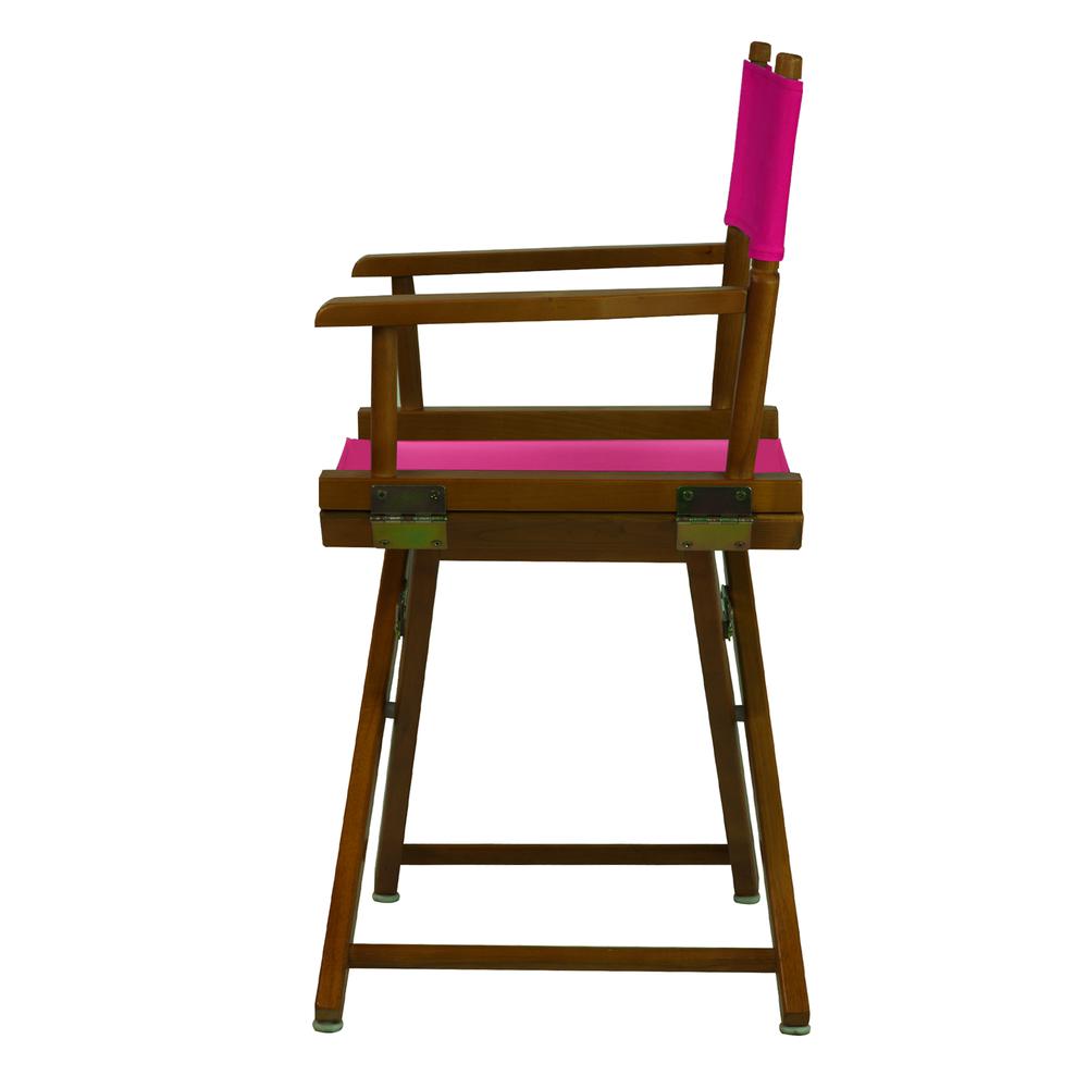 18'' Director's Chair Honey Oak Frame-Magenta Canvas - Casual Home