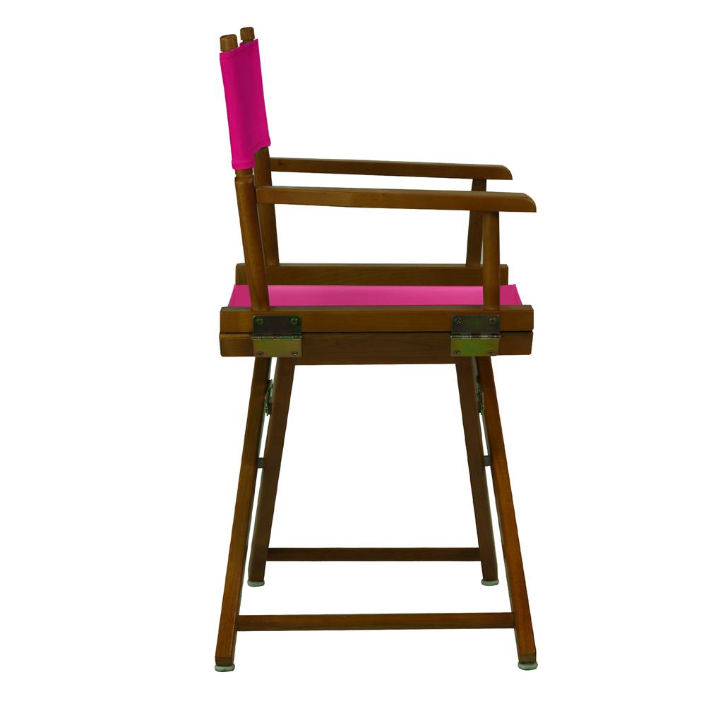 18'' Director's Chair Honey Oak Frame-Magenta Canvas - Casual Home
