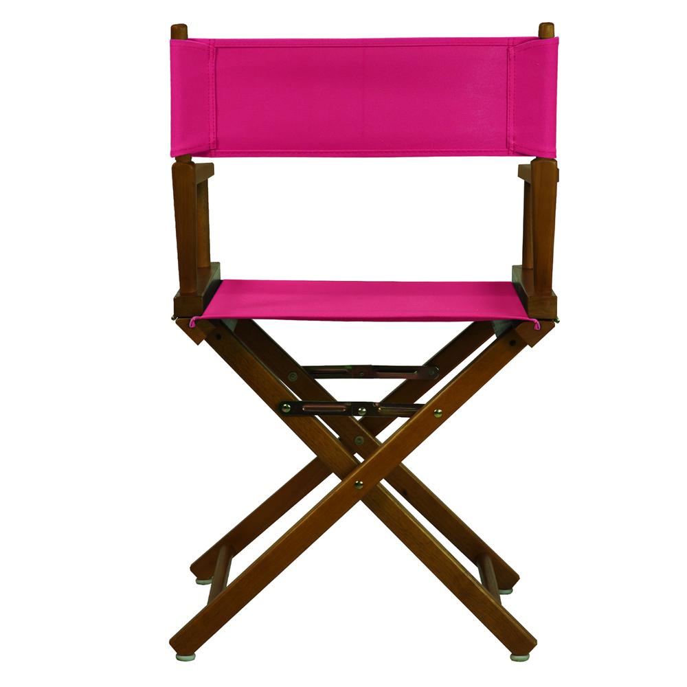 18'' Director's Chair Honey Oak Frame-Magenta Canvas - Casual Home