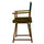 18'' Director's Chair Honey Oak Frame-Hunter Green Canvas - Casual Home