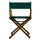 18'' Director's Chair Honey Oak Frame-Hunter Green Canvas - Casual Home