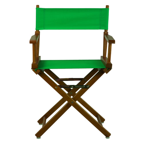 18'' Director's Chair Honey Oak Frame-Green Canvas - Casual Home