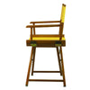 18'' Director's Chair Honey Oak Frame-Gold Canvas - Casual Home